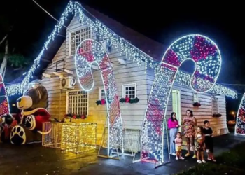 Papai Noel começa a atender em sua Casinha no Parque Ouro Branco nesta segunda-feira
