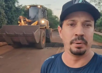 Prefeitura de Mirador realiza trabalho emergencial e agrante acesso pela ponte