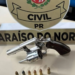 Adolescente suspeito de diversos crimes é apreendido com arma de fogo em Paraíso do Norte