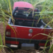 Veículo furtado é encontrado abandonado sem as quatro rodas em canavial