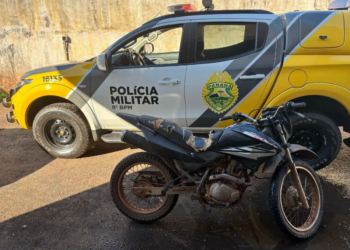 Homem foge de abordagem e abandona motocicleta furtada em Alto Paraná