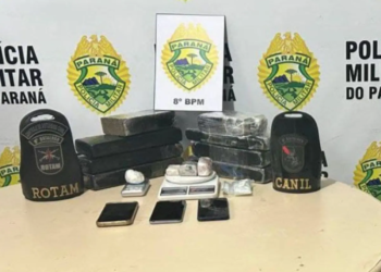 Dupla é presa por tráfico de drogas após ser flagrada com maconha e cocaína