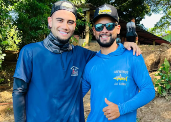 Jogador da Seleção Brasileira de futebol pesca em Querência do Norte; veja vídeo