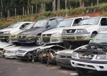 DER/PR vai leiloar 1.046 sucatas de veículos divididas em 103 lotes