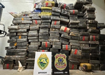 Polícia Militar apreende 2,1 toneladas de maconha escondidas em carga de soja