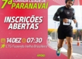 7ª Corrida Cidade de Paranavaí será dia 14 de dezembro; inscrições estão abertas