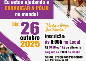 “Pedalando Contra a Pólio”: ação em Paranavaí chama atenção para o combate à doença