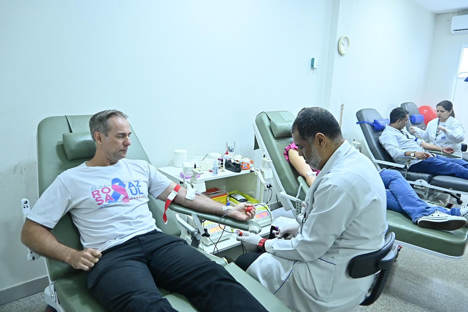 Wagner Ganassin é doador de sangue há 25 anos 
Foto: Ivan Fuquini