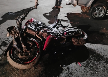 Motociclista fica gravemente ferido em acidente no centro de Paranavaí