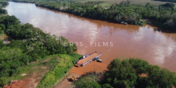 Balsa entre São Carlos do Ivaí e Japurá está paralisada devido à cheia do Rio Ivaí