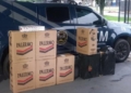 Guarda Civil de Paranavaí apreende veículo carregado com mais de 400 pacotes de cigarros contrabandeados