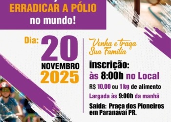 “Pedalando Contra a Pólio” é remarcada para 20 de novembro em Paranavaí