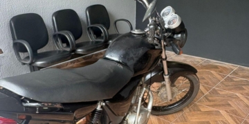 Motocicleta adulterada é apreendida na PR-182 em Itaúna do Sul