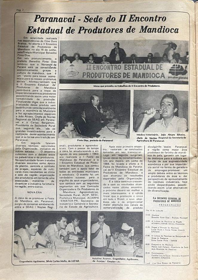 Jornal (1) Encarte mostra a realização de importante evento da mandiocultura