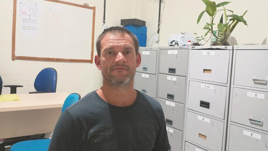 Jerônimo no Albergue Municipal de Cachoeirinha