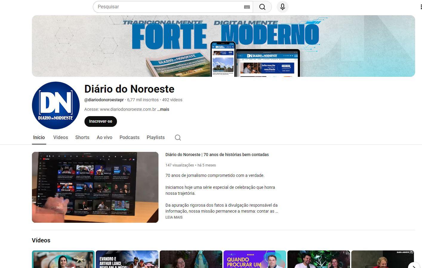 Todos os jogos serão transmitidos pelo Youtube do Diário do Noroeste