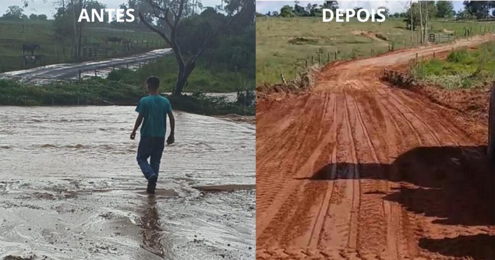 Estradas são recuperadas após as chuvas intensas
