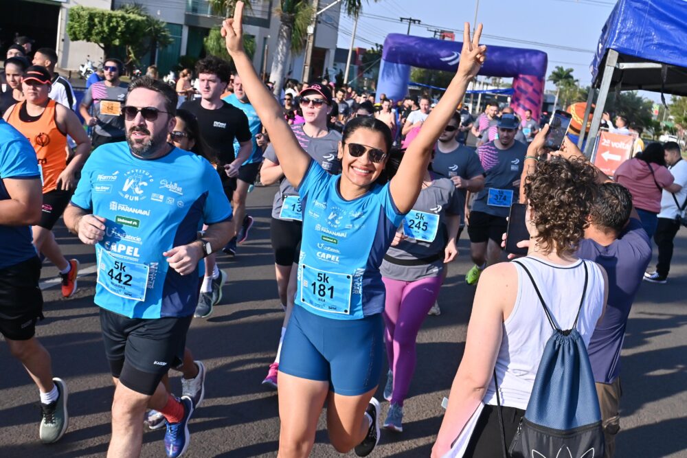 Integrante do Instituto VC Run durante prova em Paranavaí - Foto: Ivan Fuquini/Arquivo DN