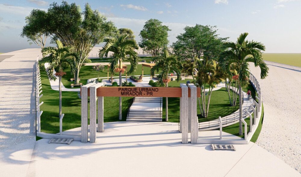 Parque em construção é a realização de um sonho - Foto: Maquete virtual
