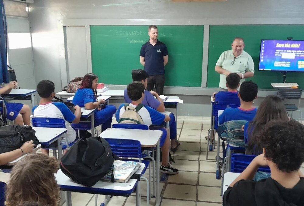 Visitas às escolas fazem parte dos projetos voltados à formação cidadã
Foto: Observatório Social