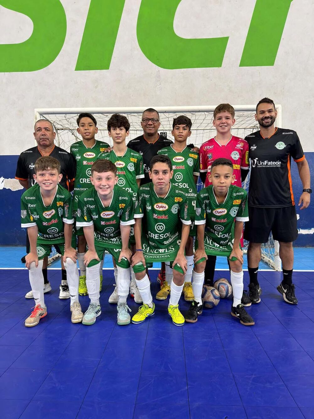 Sub-13 terminou a primeira fase em 2º lugar 
(Foto: Reprodução)