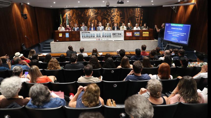 A audiência pública realizada nesta terça-feira
Foto: Valdir Amaral/Alep