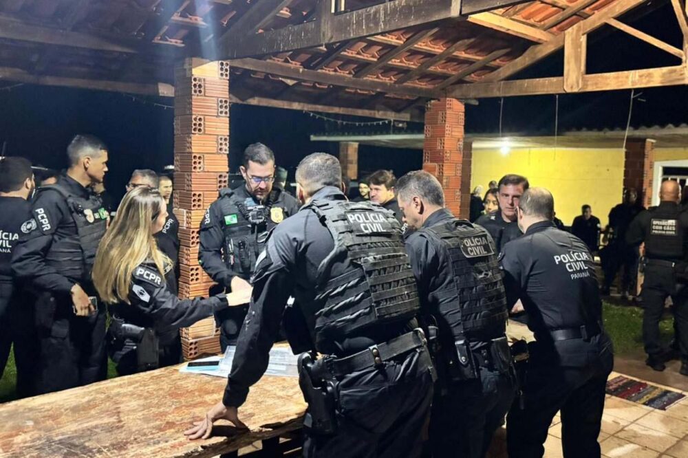 Operação da Polícia Civil terminou com 16 pessoas presas por tráfico
Foto: PCPR