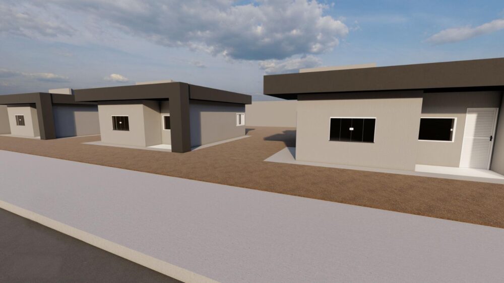 a-santo1 Maquete das novas casas em São João do Caiuá