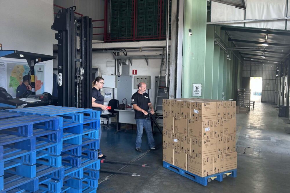 Vacina chegou ao Paraná para a campanha
Foto: Sesa