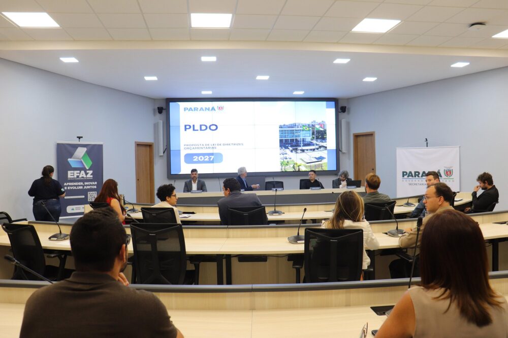Em audiência pública, Governo do Paraná elenca prioridades para o orçamento de 2027
Foto: SEFA