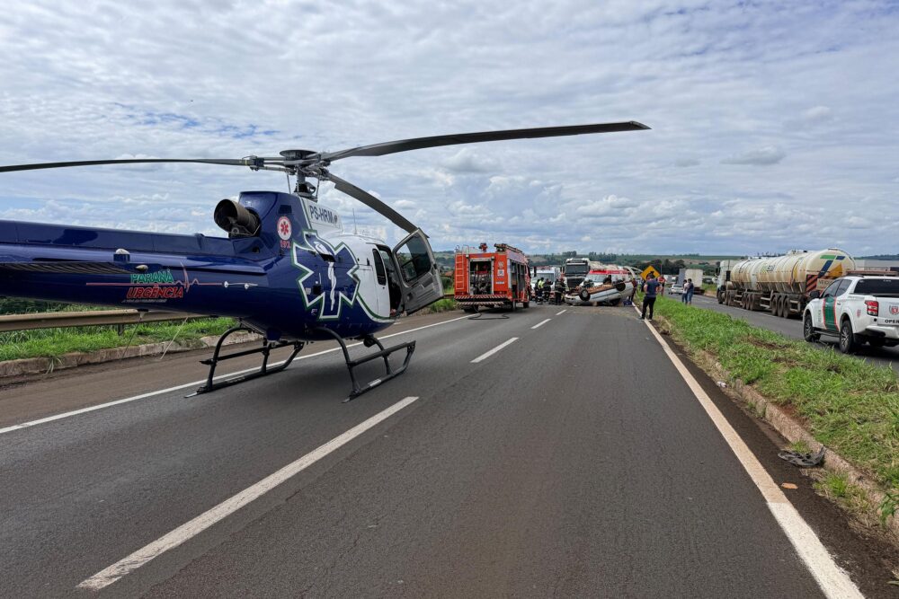 Secretaria da Saúde reforça conscientização sobre impacto de acidentes no SUS
Foto: Serviço Aeromédico do Paraná/Samu/Sesa