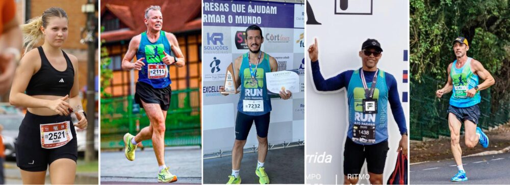 Corrida Cinco competidores representaram Alto Paraná
(Foto: Reprodução)