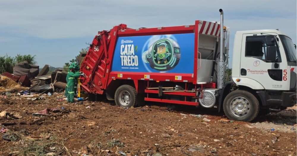 a-cata Serviço contribui para a limpeza urbana