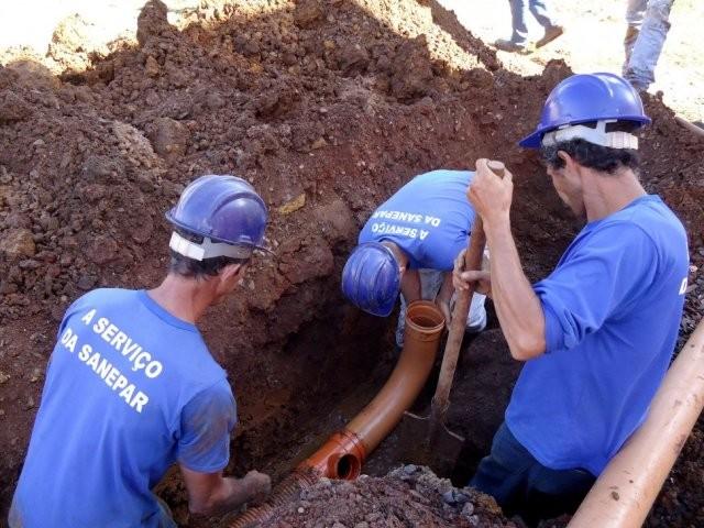 De acordo com a Sanepar, R$ 372 milhões serão aplicados em obras até 2048
Foto: Sanepar