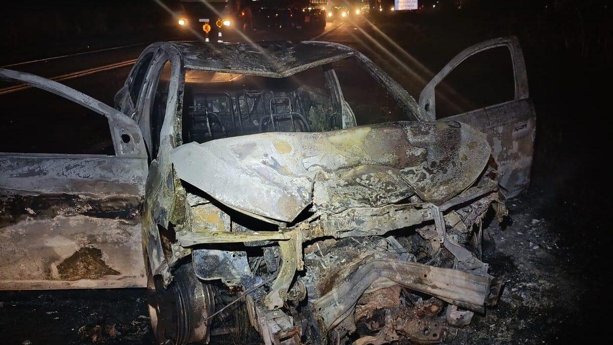 Acidente em Paranavaí foi registrado em trecho de reta, próximo ao trevo de acesso a Mandiocaba