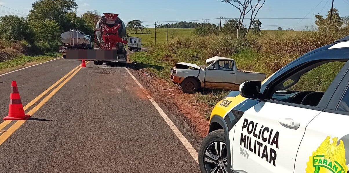 Motorista de 73 anos foi socorrido pelo Samu e levado ao hospital municipal - Foto: PRE