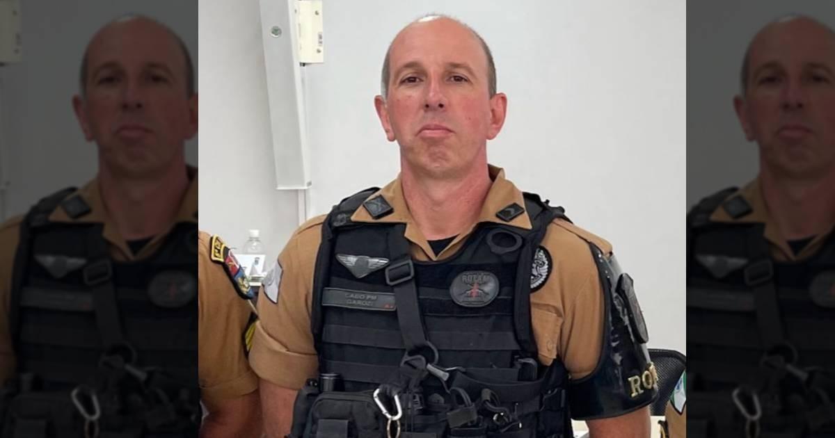 Cabo da Polícia Militar foi morto em setembro de 2023, durante abordagem na PR-323 - Foto: PM
