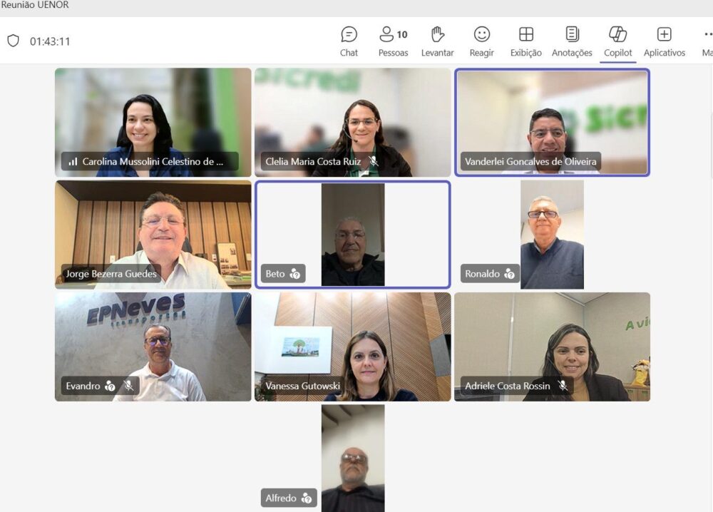 Lideranças durante reunião nesta quinta-feira