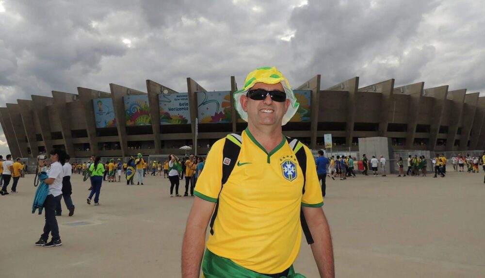 José Antônio durante a Copa no Brasil em 2014
(Foto: arquivo pessoal)