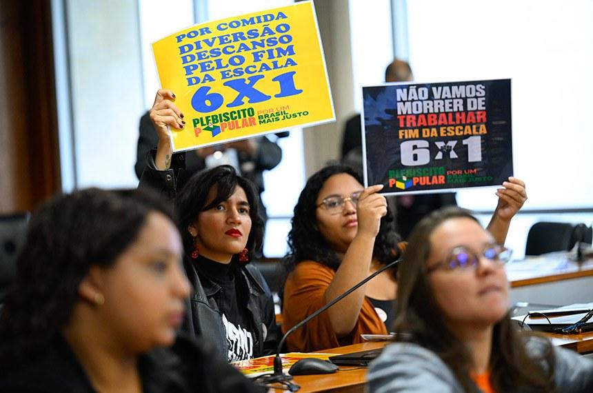 Fim da escala 6x1 está em debate no Senado
Foto: Andressa Anholete