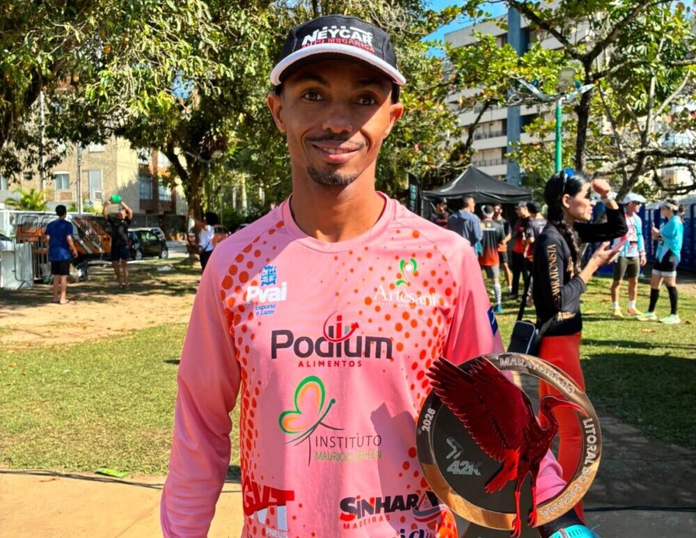 Maratona (1) Carlinhos estreou em maratonas com título
(Foto: arquivo pessoal)