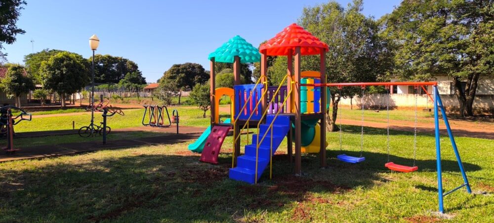 s-amaporã Parquinho é formado por conjunto de brinquedos que amplia as possibilidades de recreação para crianças
Foto: Divulgação
