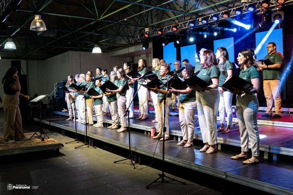 Evento promove o intercâmbio entre grupos vocais de diferentes cidades
Foto: Prefeitura de Paranavaí