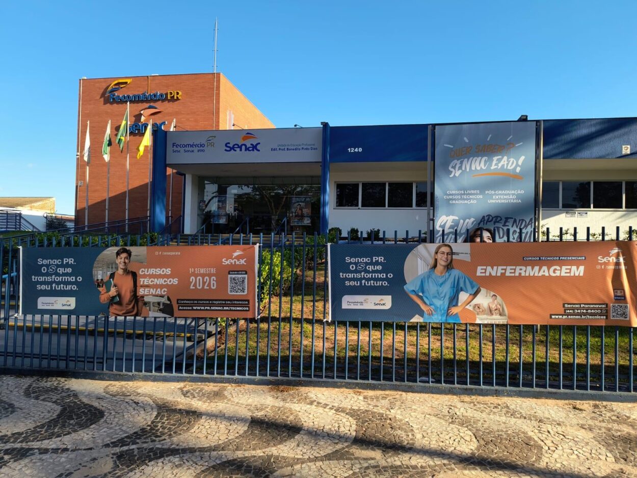 A unidade do Senac Paranavaí está com inscrições abertas para as turmas do curso Técnico em Enfermagem de 2026 - Foto: Divulgação Senac