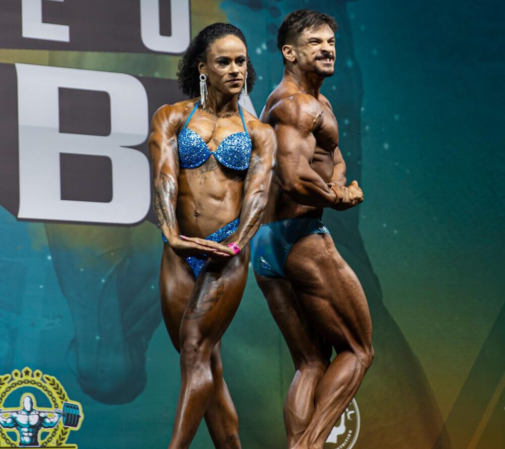 Barbara e Gustavo em recente competição 
(Foto: Arquivo Pessoal)