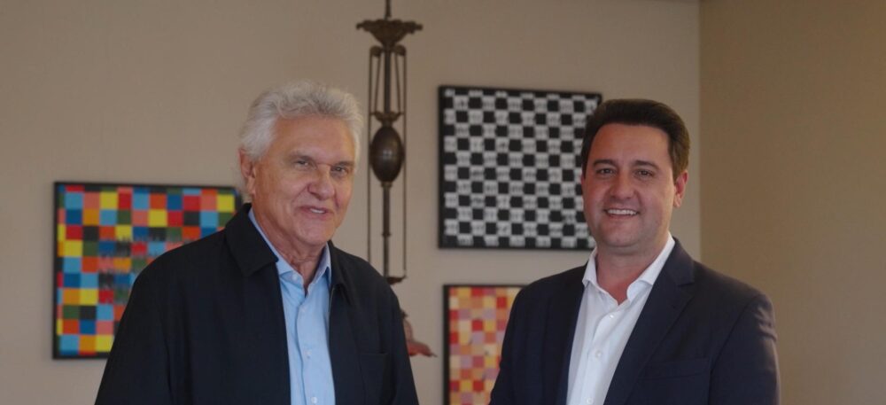 a-caiado Ronaldo Caiado, candidato a presidente da República, com o governador Ratinho Junior