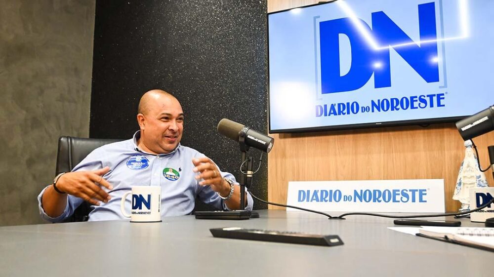 O candidato visitou a redação do DN nesta segunda-feira