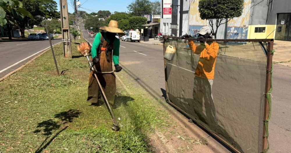 Trabalho segue neste período de estiagem
